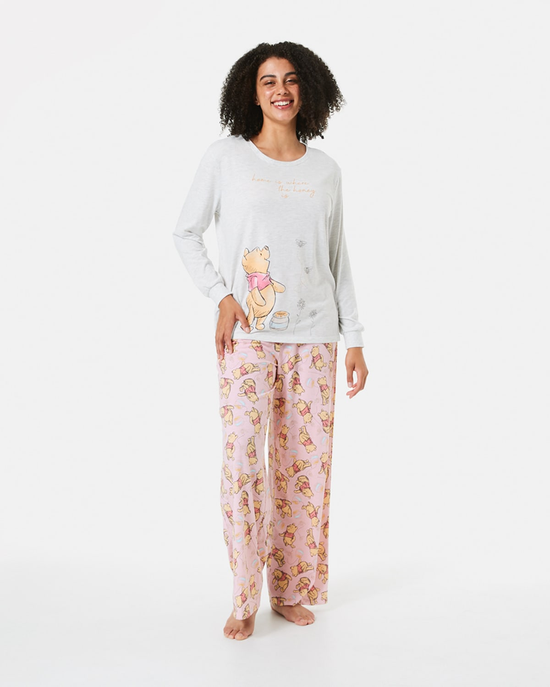 Disney License Long Sleeve Top and Pants Knit Pyjama Set