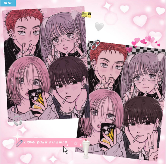 Cloverpunk Prickura Set (Photo Card + 2 Stickers)