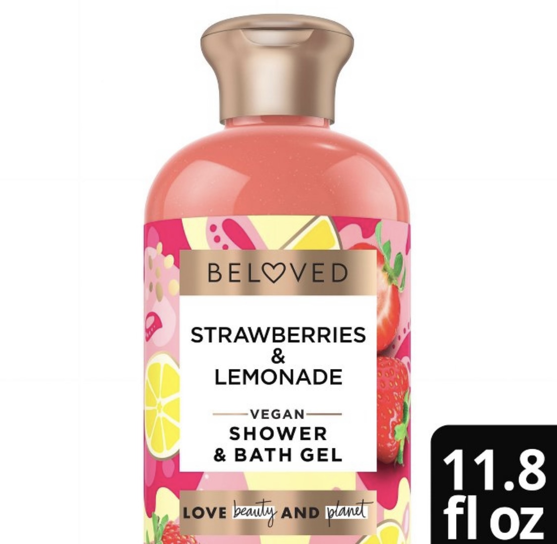 Beloved Shower & Bath Gel Body Wash Strawberries & Lemonade