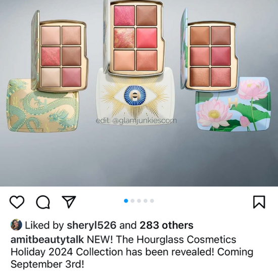 Hourglass holiday palette