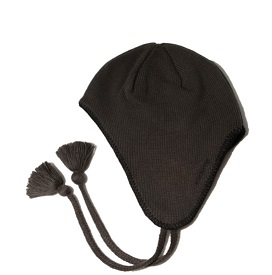 Charcoal Hat with Flaps