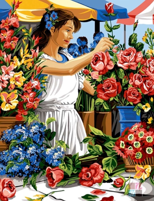 Margot 50x65cm Baskili Goblen Florist