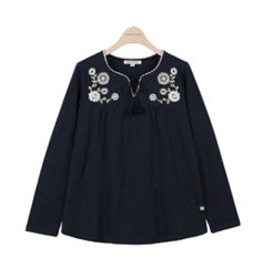 Navy Blouse T172MTS132W