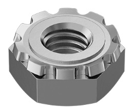 Locknut with External-Tooth Lock Washer