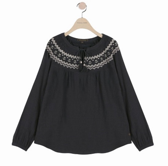 Charcoal (black) Blouse T178MBL237