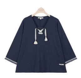 Navy Blouse T172MTS136W
