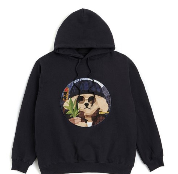 Movie Man Dog Patch Hoodie