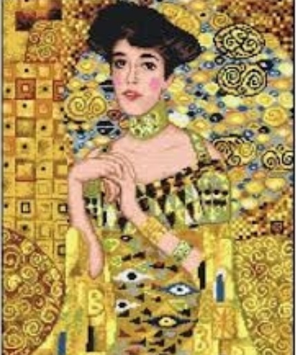 45x60 cm Baskili Goblen Klimt Adele Painting 