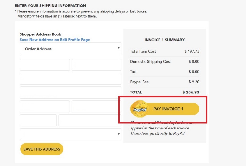 Invoice 2 payment form